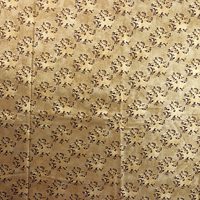 Image 3 of FLORAL TRAILS Forget Me Not-Tan by Barbara Brackman for Moda