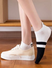Image 4 of Mickey black and white socks