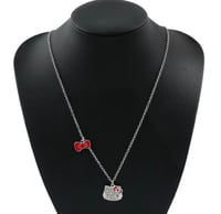 Image 1 of Hello kitty necklace red bow