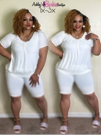 White Cloud Short Set (1x-3x) ☁️