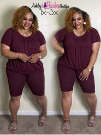 Burgundy Grape Short Set (1x-3x) 🍇