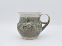 Image 2 of Dimpled Green and White Mug 1