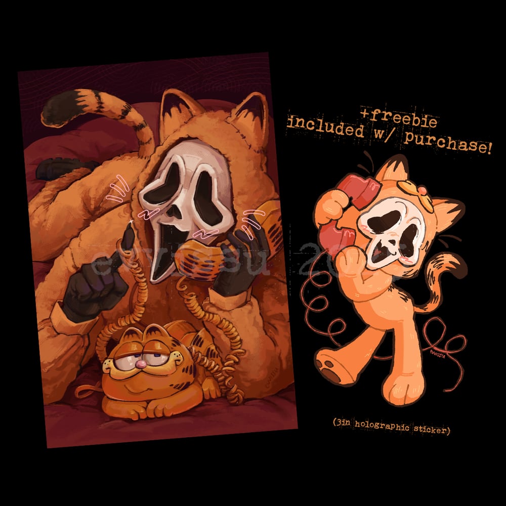 Image of GARFFACE A5 PRINT + FREE STICKER