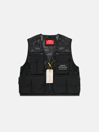 Image 1 of GIRLS ARE DRUGS® MESH CARGO VEST - BLACK