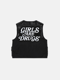 Image 2 of GIRLS ARE DRUGS® MESH CARGO VEST - BLACK