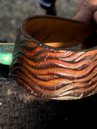 Image 3 of Original Tom Fugle Sunset by Dave Mann Leather Belt