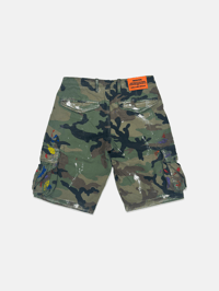 Image 2 of GIRLS ARE DRUGS® WOODLAND CAMO CARGO SHORTS