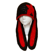 Image 1 of Star Crochet Hat W/ Bunny Ears