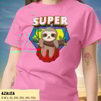 Image 3 of Adorable Super Sloth Unisex T-shirt