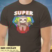 Image 4 of Adorable Super Sloth Unisex T-shirt