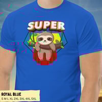 Image 10 of Adorable Super Sloth Unisex T-shirt