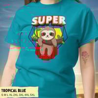 Image 11 of Adorable Super Sloth Unisex T-shirt