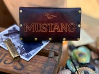 Image 1 of Original Tom Fugle/ TAG Mustang Leather Long Trucker Billfold