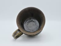 Image 3 of Dimpled Brown and Cream Mug 1