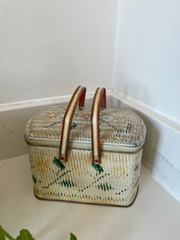 Image 2 of Vintage Biscuit Tin with handles