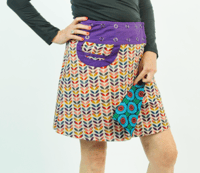 Image 2 of Reversible Snap Skirt by Apsara