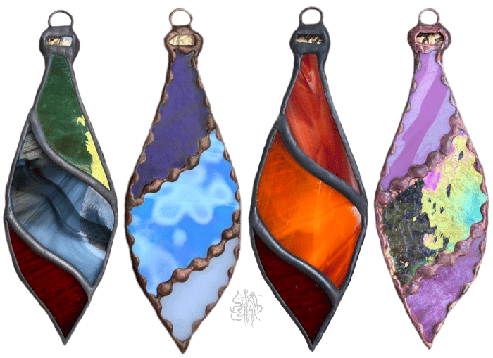 Image of Vintage Teardrop - Stained Glass Ornamnet