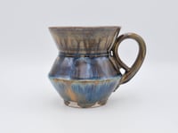 Image 2 of Angled Andromeda Blue and Tan Mug 1