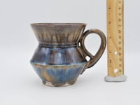 Image 5 of Angled Andromeda Blue and Tan Mug 1