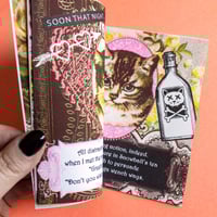 Image 4 of Mean Kittens | Collage Risograph Zine