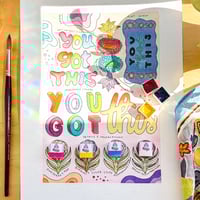 Image 5 of Mayte’s Mini Primary Watercolor Set 