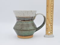 Image 5 of Angled Green and White Mug 1