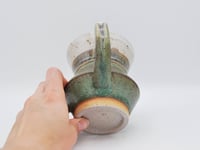 Image 4 of Angled Green and White Mug 1