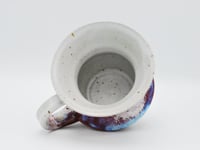 Image 3 of Angled Cranberry, White, and Blue Mug 1
