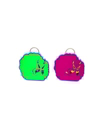 Image 2 of Neon UV Squeakwad Keychain