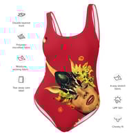 Image 5 of Magical Unicorn -  Red One Piece Swimsuit