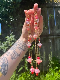 Image 3 of Blushing Peach Fairy Dangles 