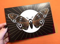 Image 2 of Eclipse Moth | Copper Foil 5x7 Print