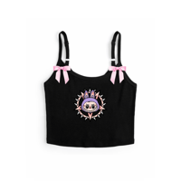 Image 2 of LA BOO BOO KITTY F#CK SPAGHETTI STRAP TOP