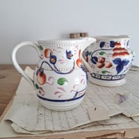 Image 2 of Gorgeous 19th Century Welsh Gaudy Jugs