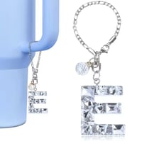 Image 5 of Clear Gem Letter Charm For Tumblers