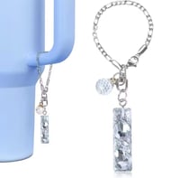 Image 9 of Clear Gem Letter Charm For Tumblers