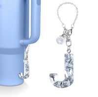 Image 10 of Clear Gem Letter Charm For Tumblers