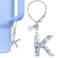 Image 11 of Clear Gem Letter Charm For Tumblers