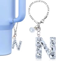 Image 14 of Clear Gem Letter Charm For Tumblers