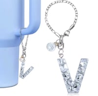 Image 22 of Clear Gem Letter Charm For Tumblers