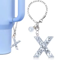 Image 24 of Clear Gem Letter Charm For Tumblers