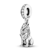 Regal Lion Sterling Silver Dangle Charm