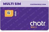 Image 1 of chatr Prepaid Multi SIM Card 3-in-1 