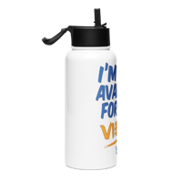 Image 2 of TOF 32 oz Stainless Steel Bottle – “I’m Not Available for Low Vibes”