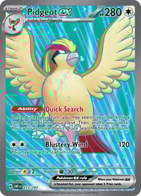 Pidgeot ex - 217/197 - SV03: Obsidian Flames - Lightly Played