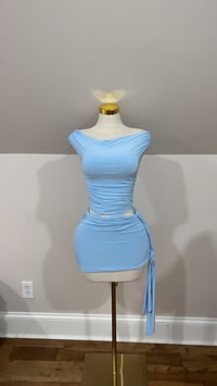 Image 1 of Dahlia 2 piece set (Light blue)