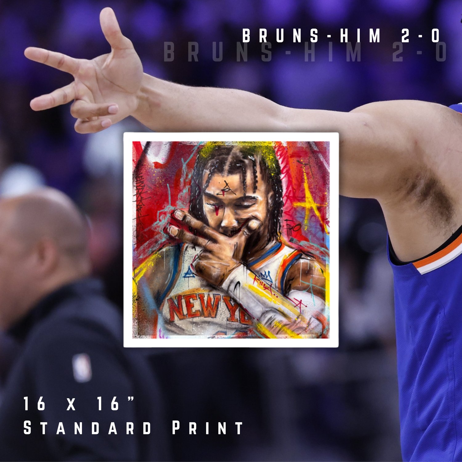 BRUNS-HIM PRINT / 16x16"