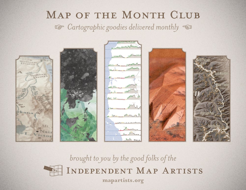 Image of Map of the Month Subscription