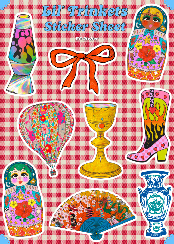 Image of Lil’ Trinkets Sticker Sheet