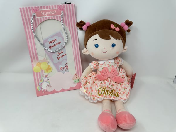 Image of Leyadoll Personalized Cloth Doll With Name Amelia 